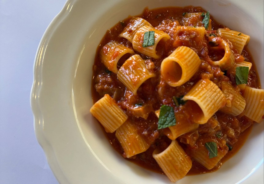 Rigatoni con la pajata, Vin-Cenzo's. Photo: courtesy Vin-Cenzo's