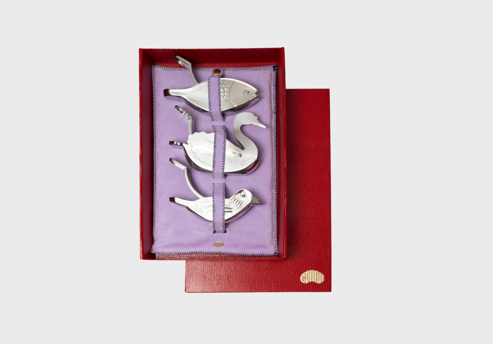 Gohar World silver lemon squeezer set