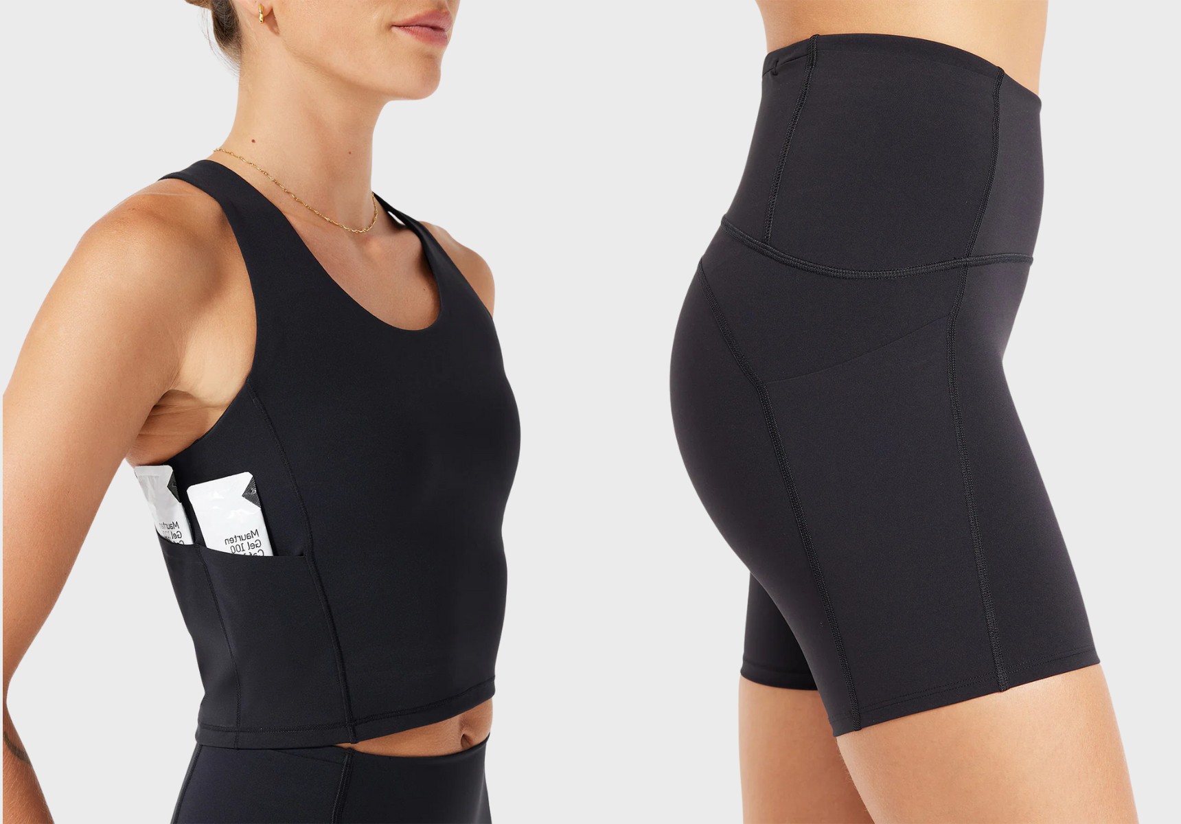 Nimble In Pace tank and shorts