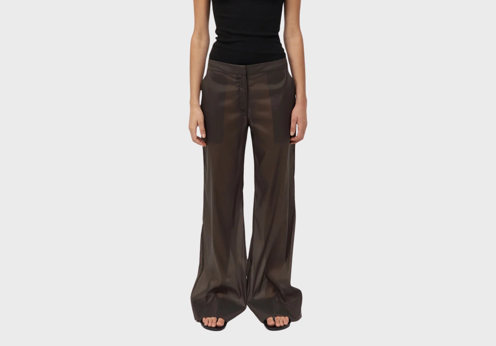 St Agni tailored transparent pants