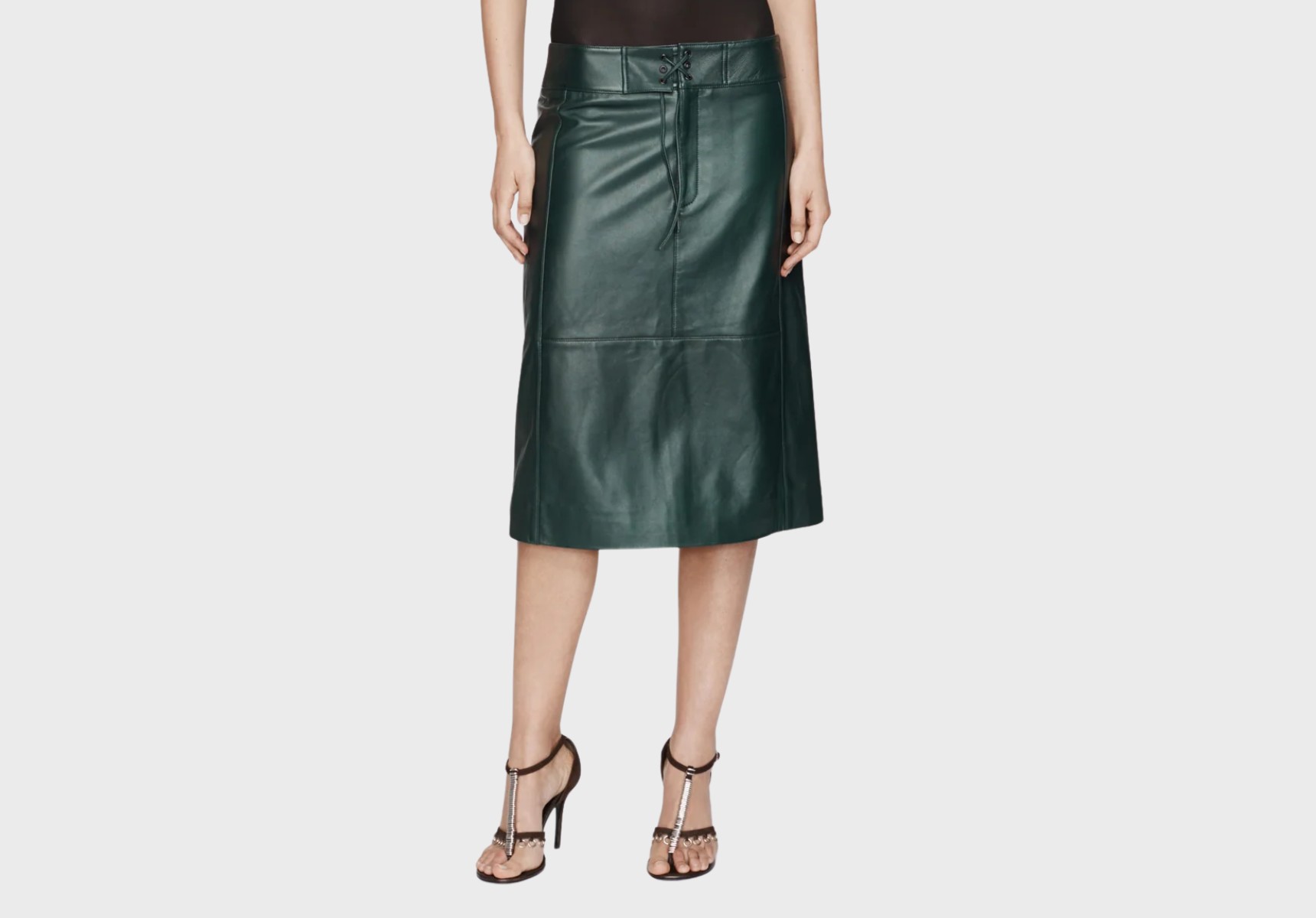 Christopher Esber Eddie leather skirt