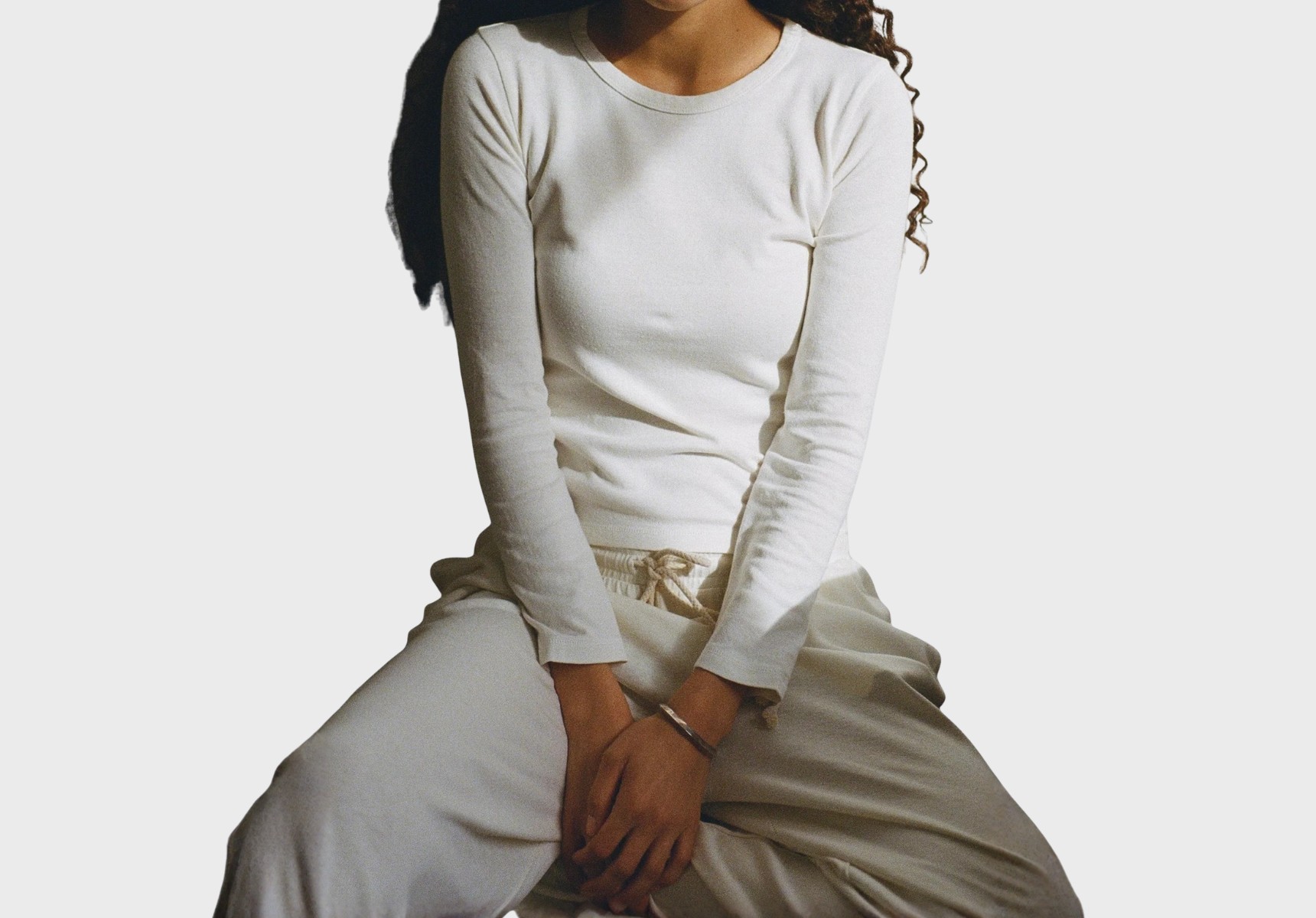 Buddy off-white long-sleeve mini tee