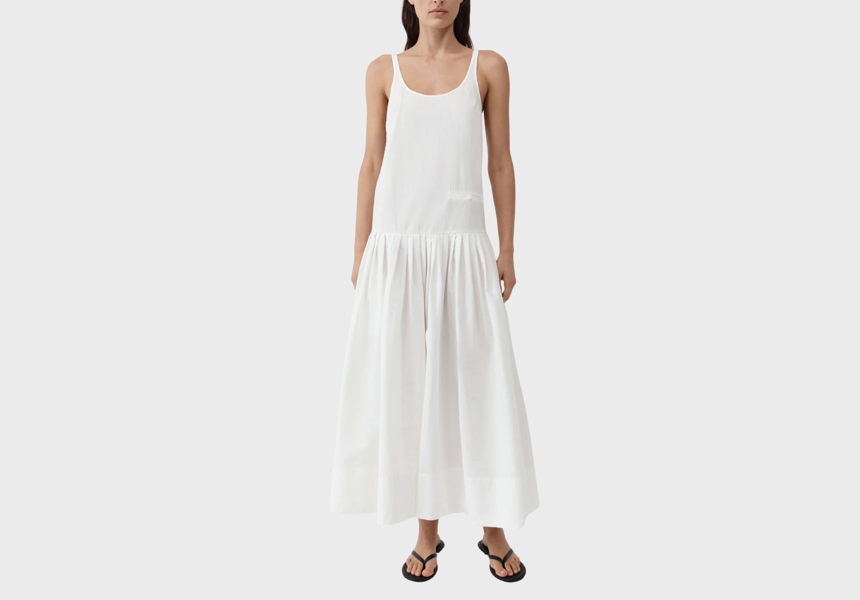 St Agni Relaxed Pleat dress
