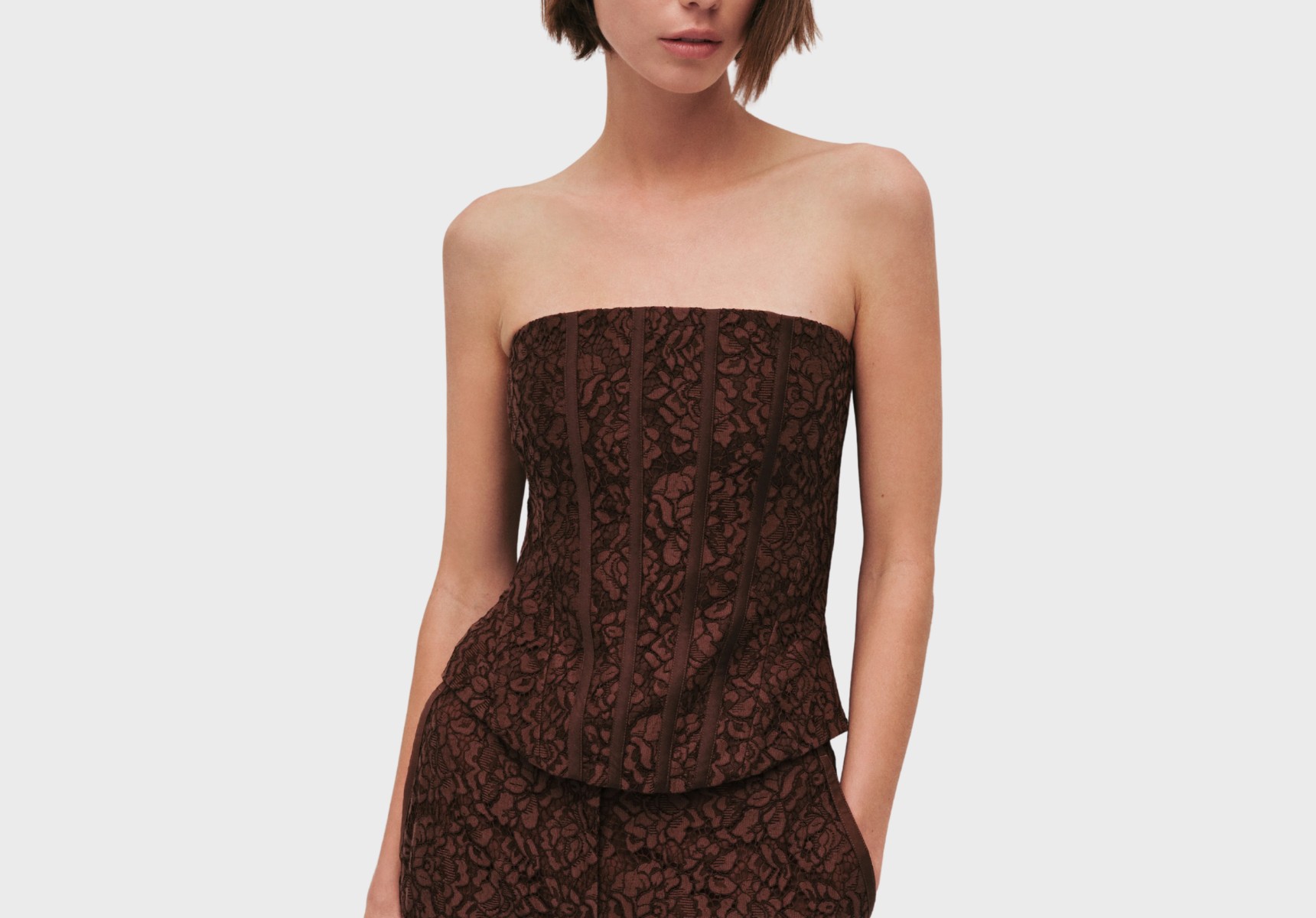 Aje Mystic lace bustier