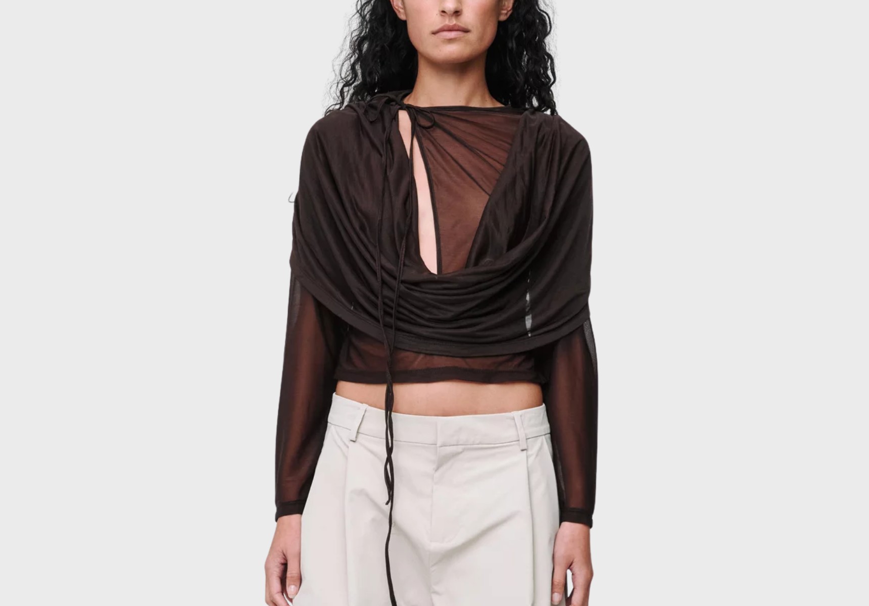 Wynn Hamlyn Malia long-sleeve top