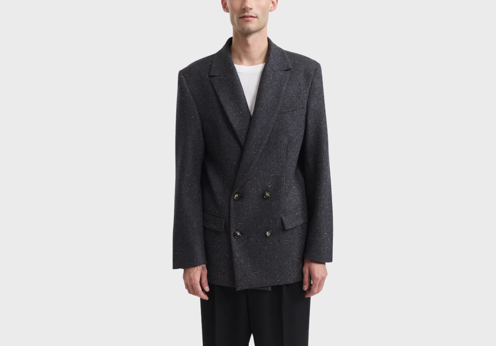 Best Donegal wool double-breasted jacket