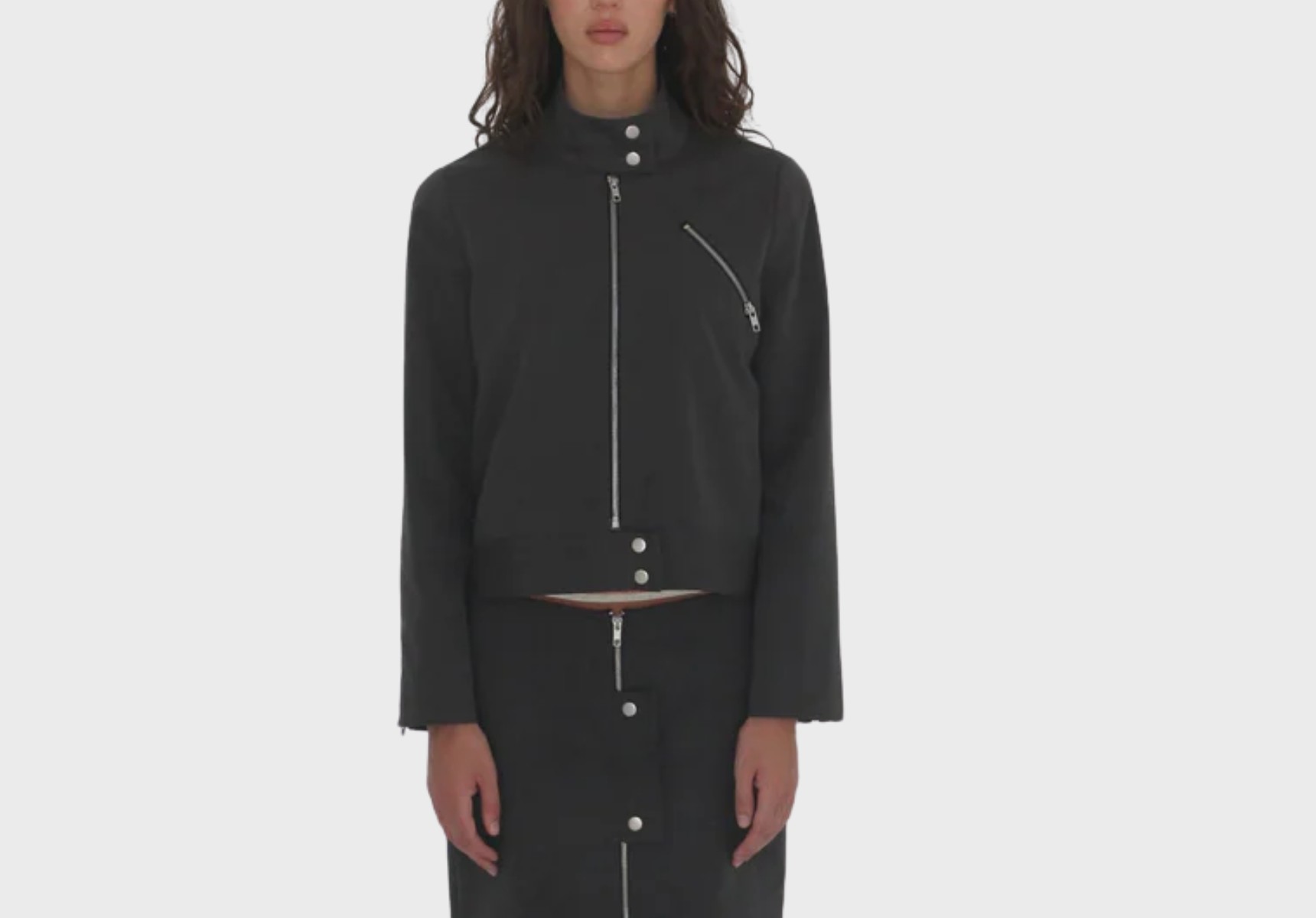 Il Bahri Moto zip jacket