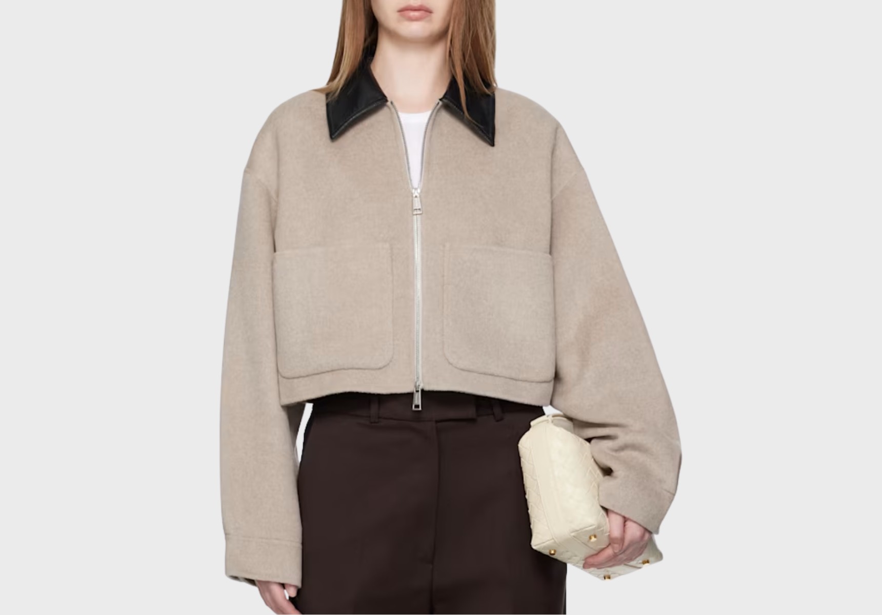 Nanushka Taupe Phebe jacket