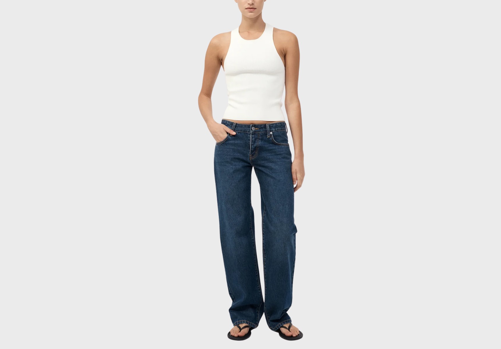 St Agni 90s low-rise jeans