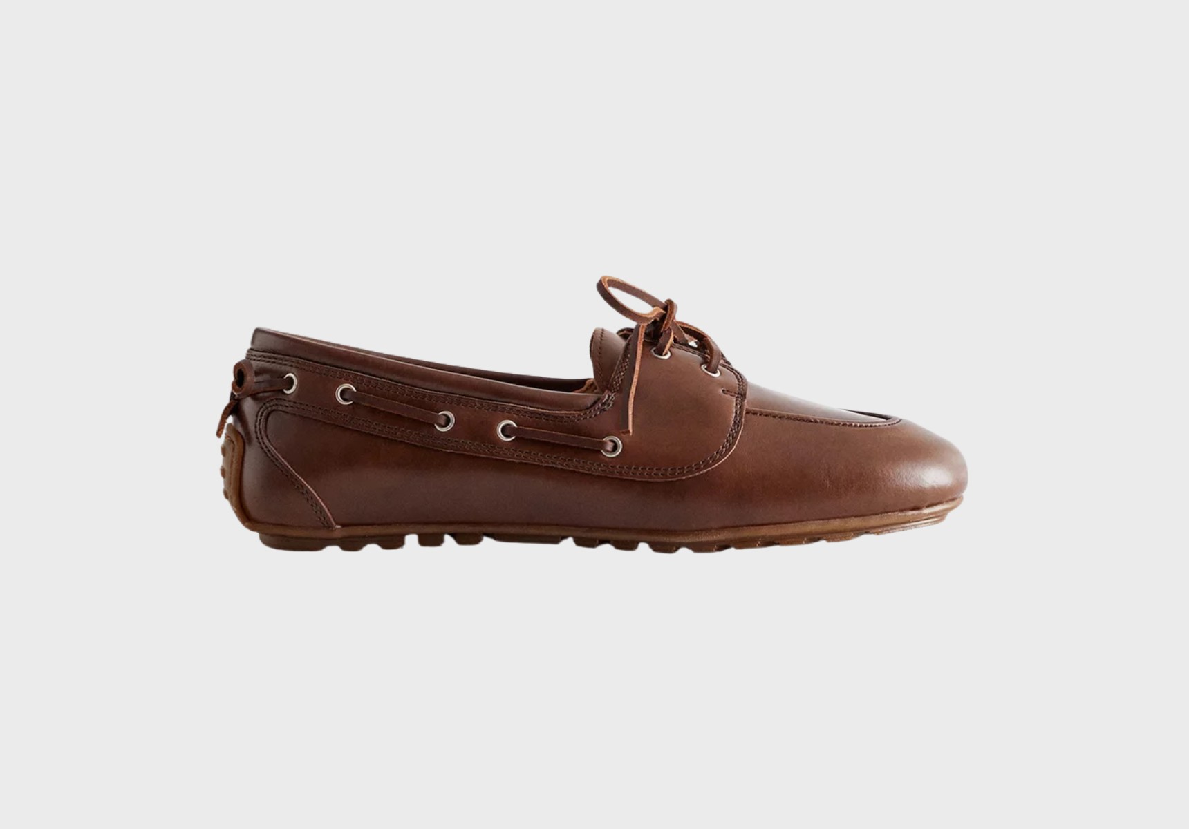 & Other Stories leather boat shoes