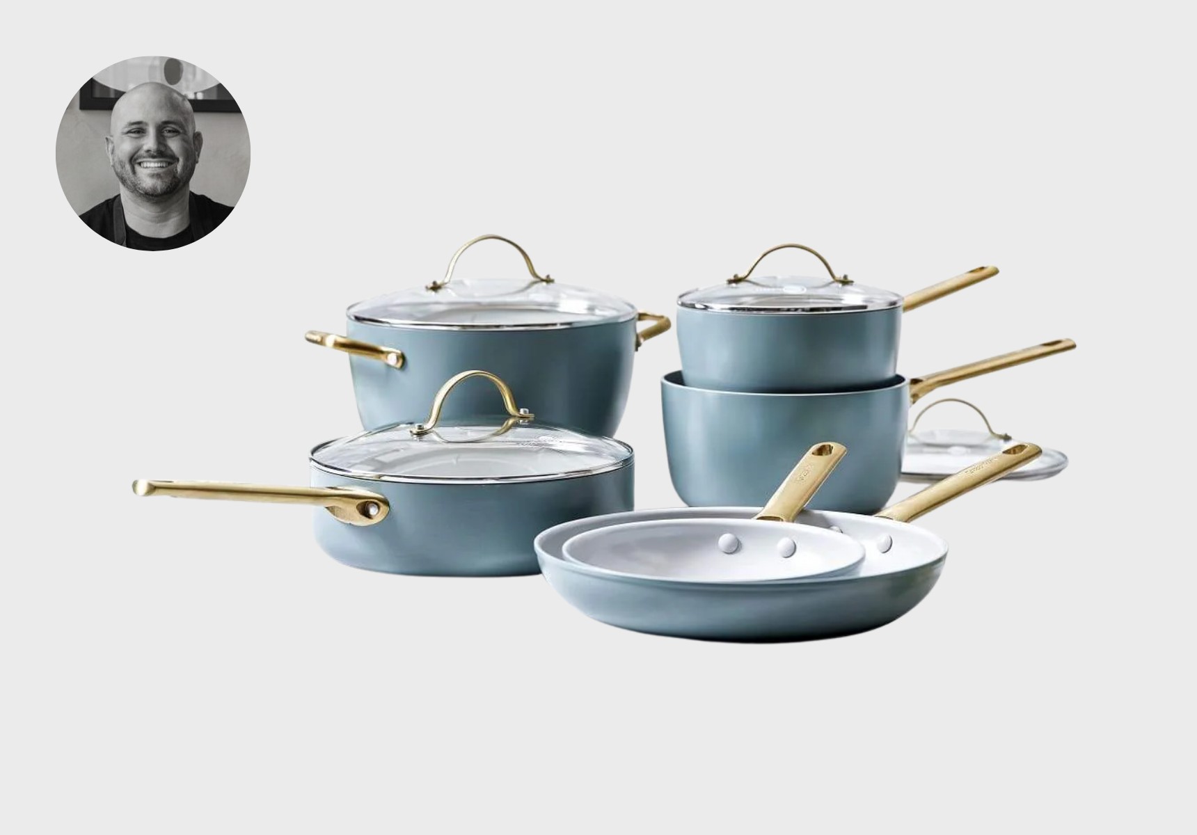 Greenpan Padova six-piece cookware set