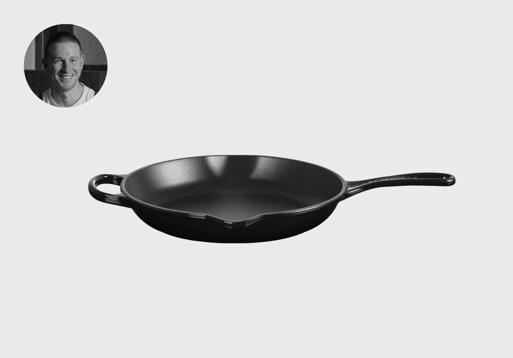 Le Creuset cast iron round skillet