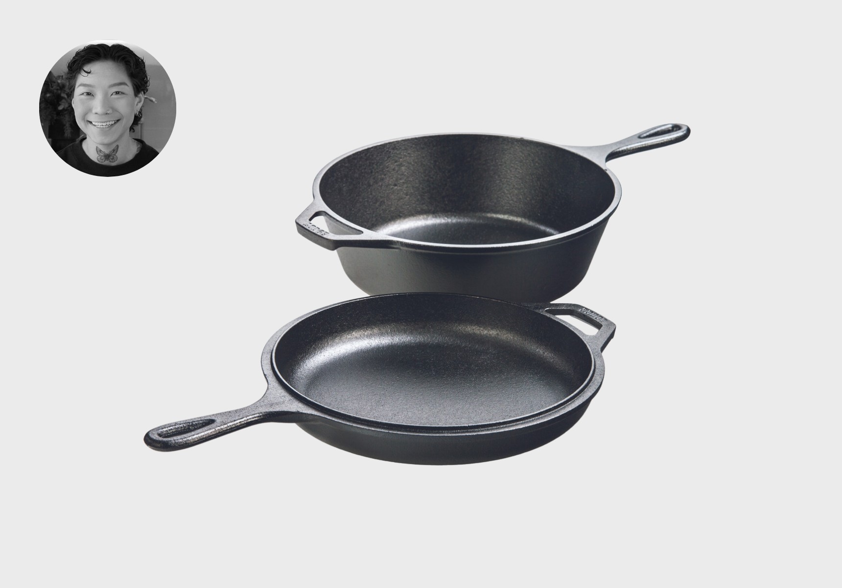 Lodge 3.2 Quart cast iron combo cooker
