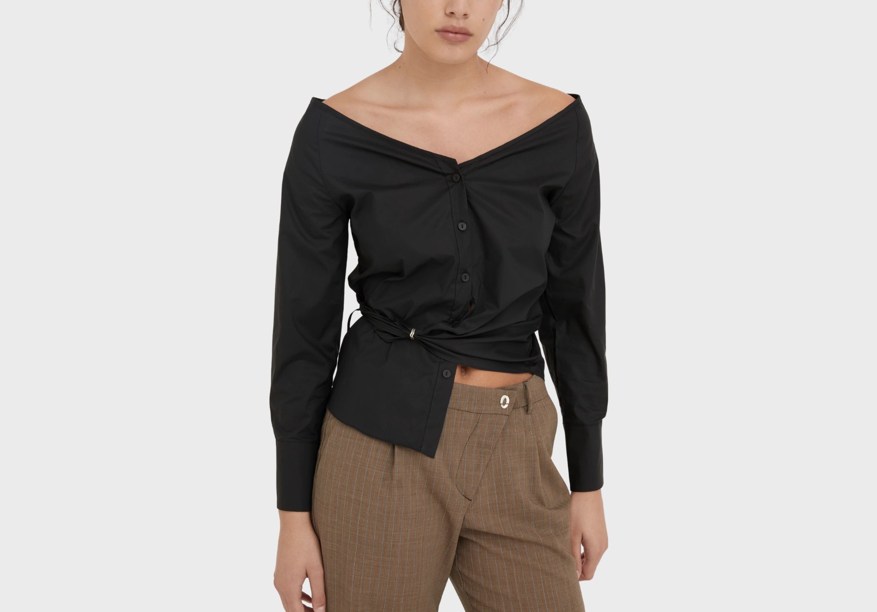 Hyde and Stone Jean Wrap shirt