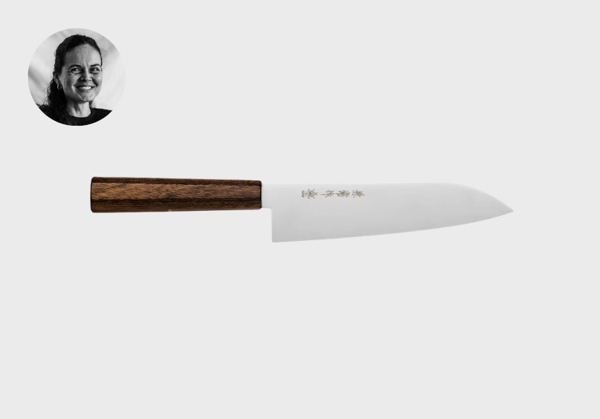 Kanetsune Ichizu 180mm Santoku knife