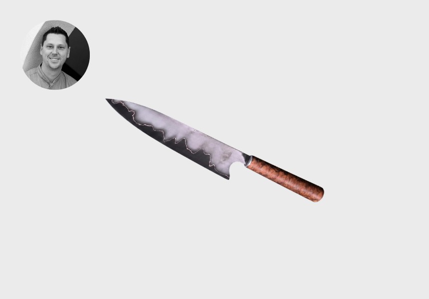 Wolf and Eagle Forge’s handmade Gyuto knife