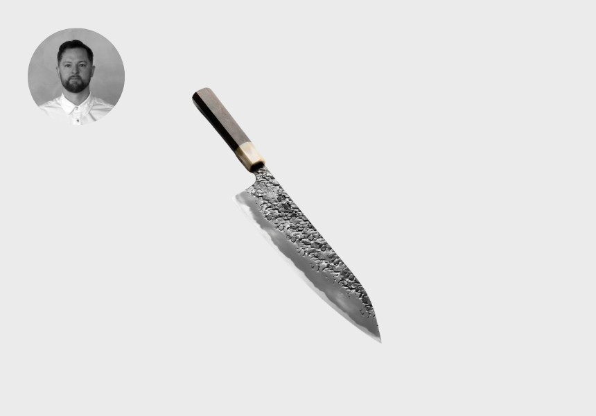 Kisuke Blue 2 Kurouchi Tsuchime Gyuto 210mm