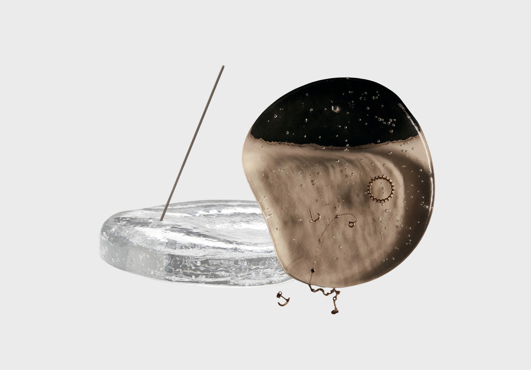 Ellison Studios x Mejuri jewellery dish and incense holder