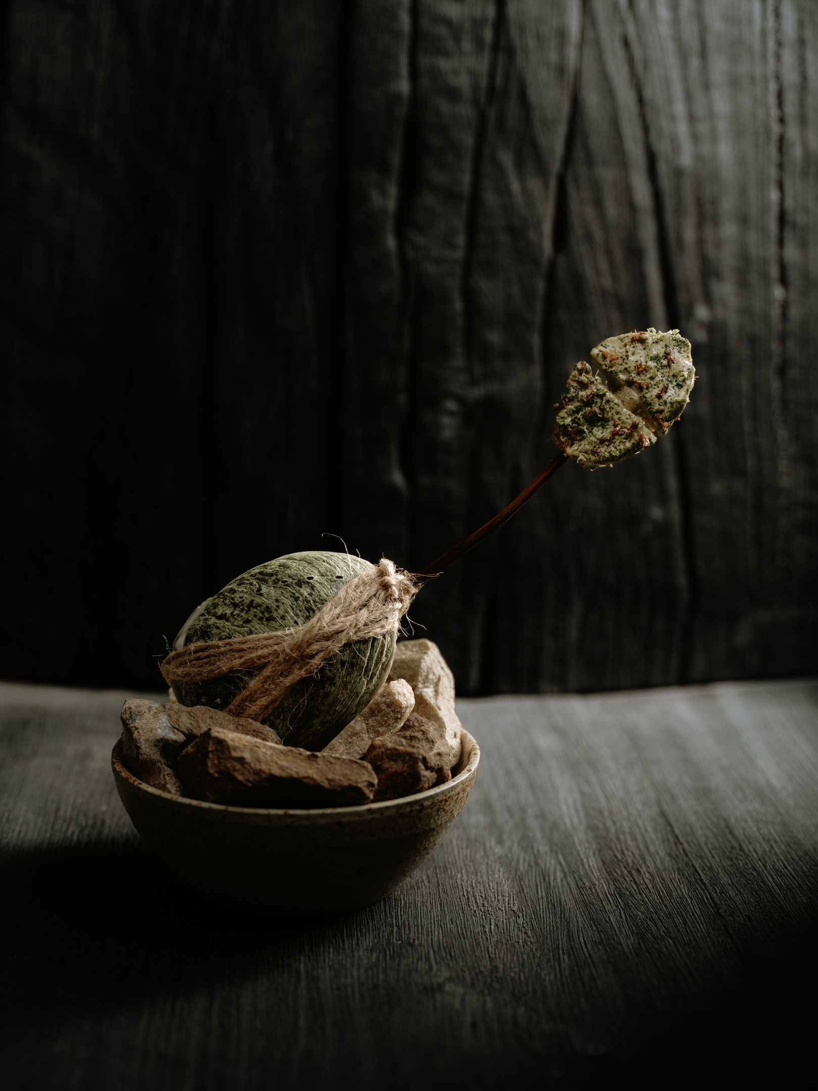 Abalone and dessert lime. Photo: Christopher Morrison.