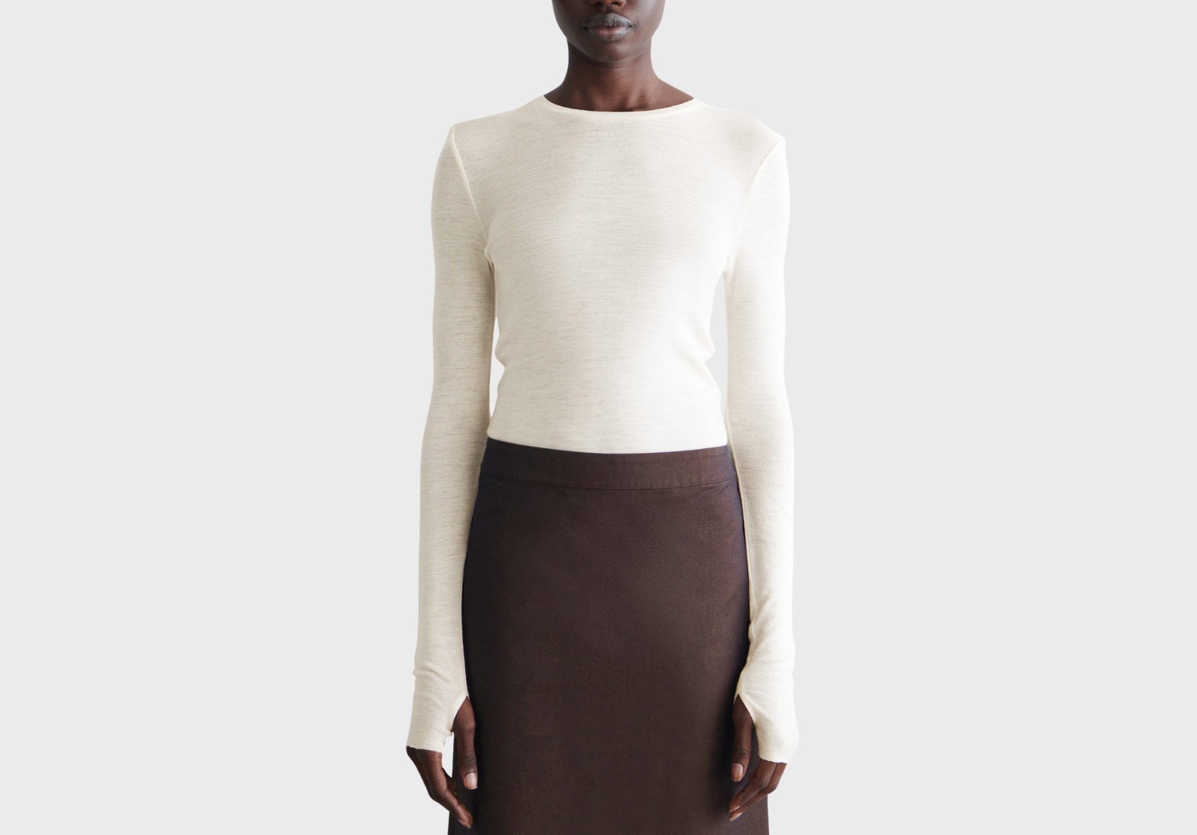 Cos crew-neck merino wool top