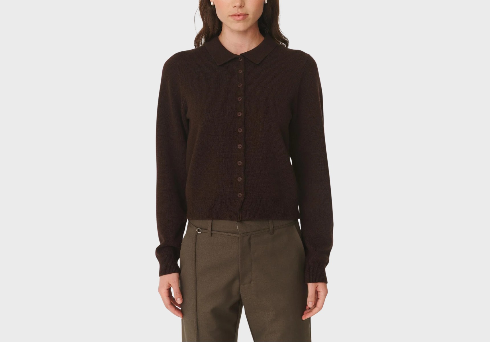 Rowie Celia merino knit cardigan
