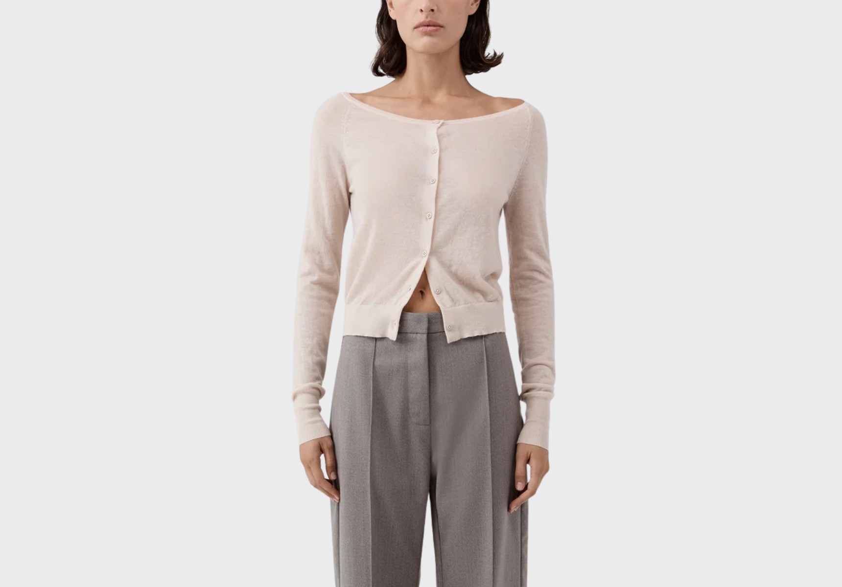 St Agni Merino Wool Ballet cardigan