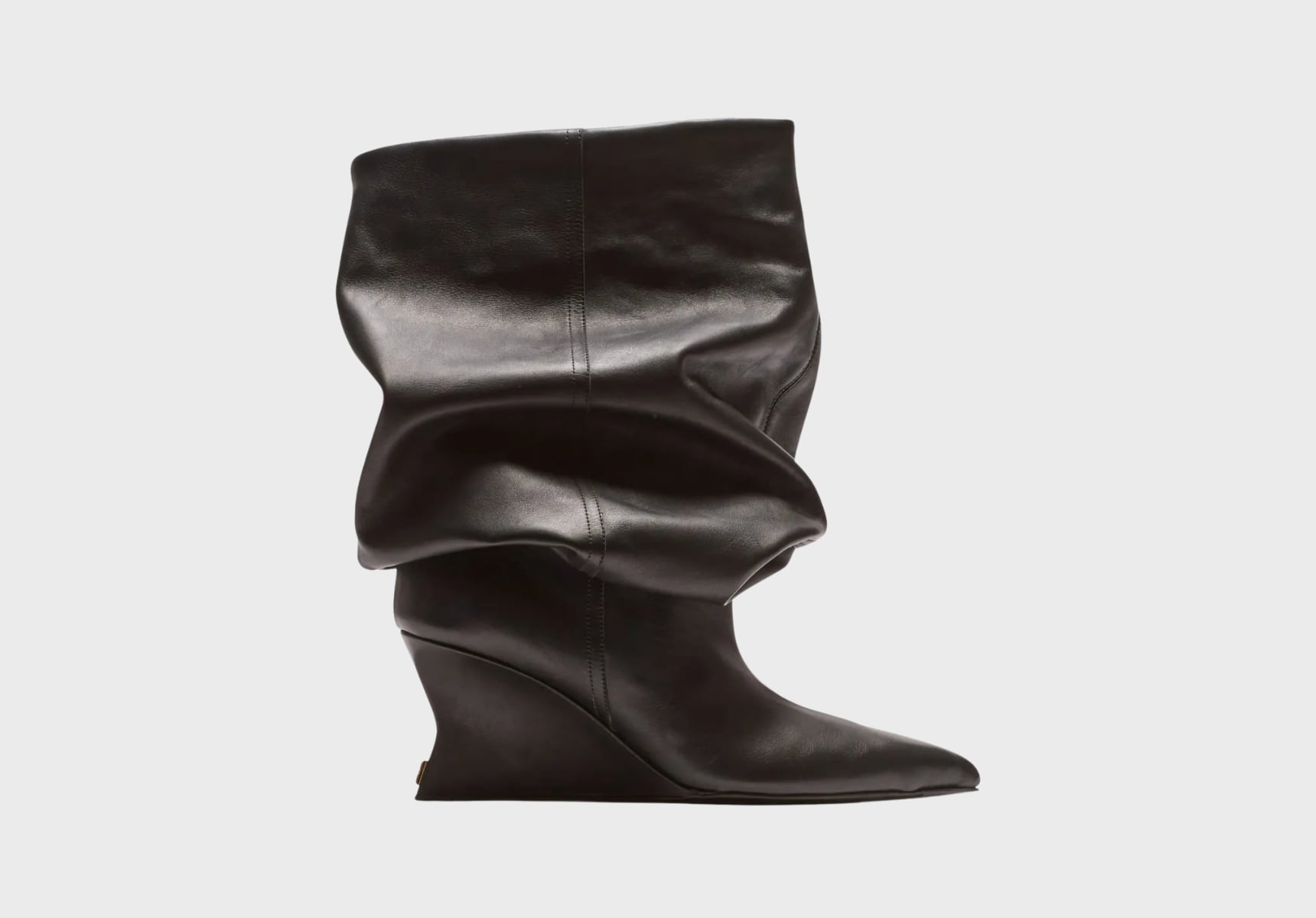 Balmain slouchy wedge ankle boots