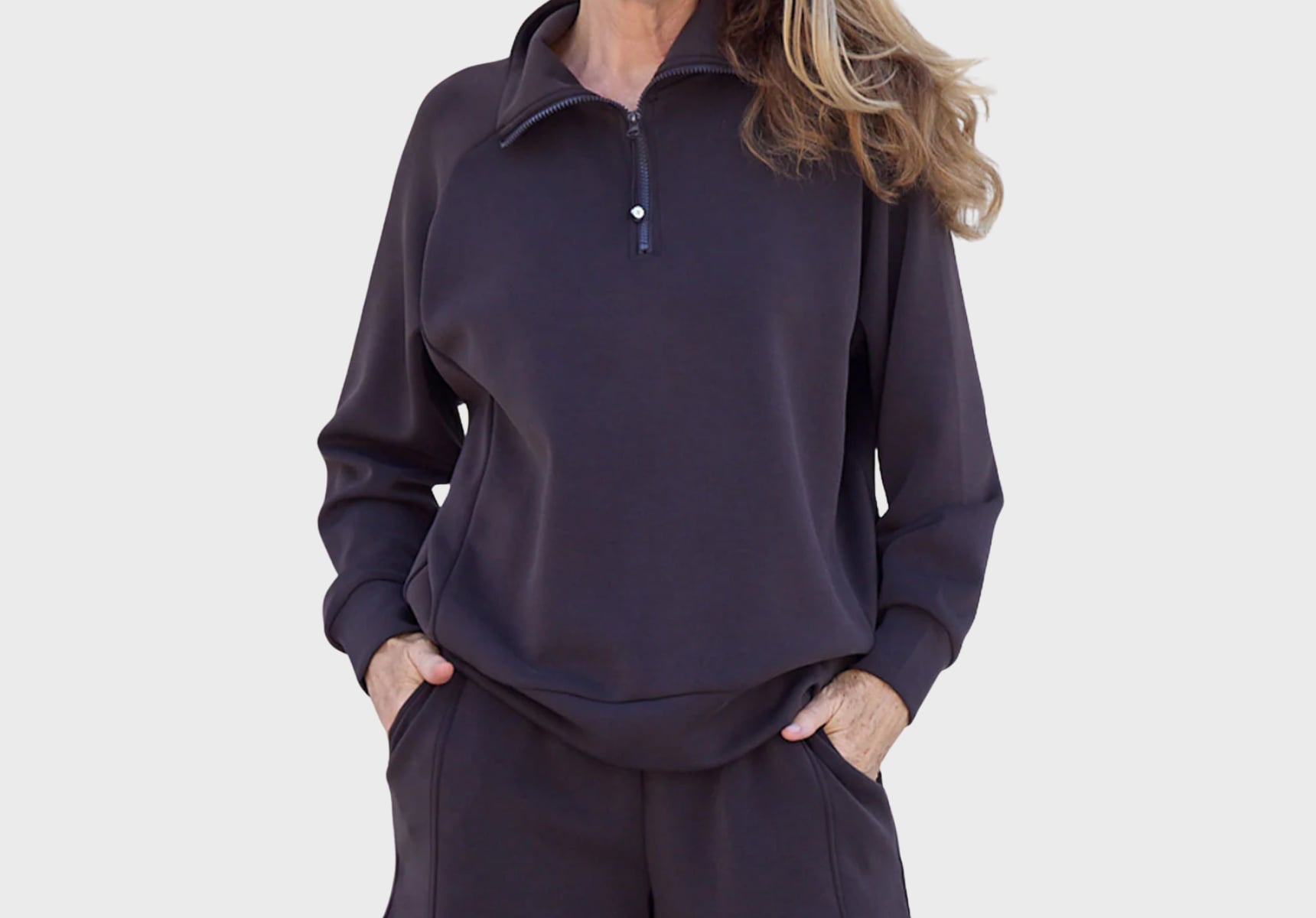 Active Truth Rec organic fleece half-zip jumper