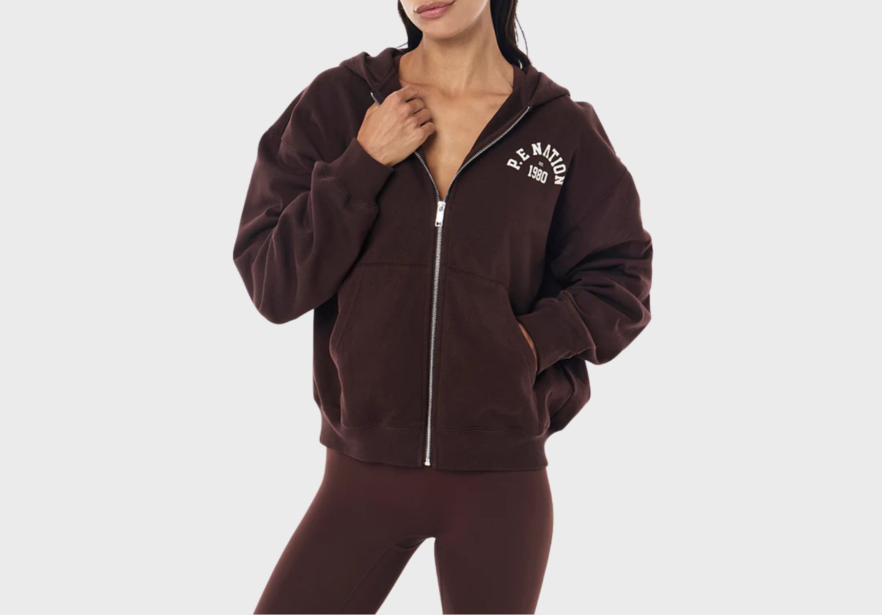 PE Nation Established Zip Thru hoodie