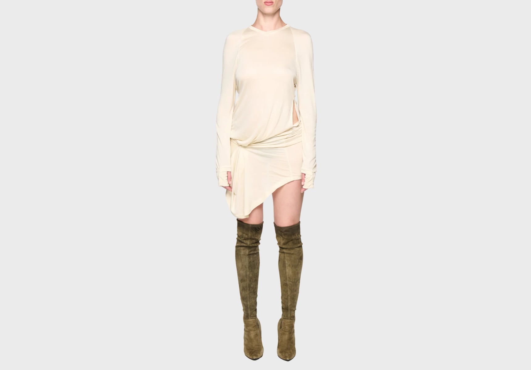 Karlaidlaw Kangaroo Pocket long-sleeve dress