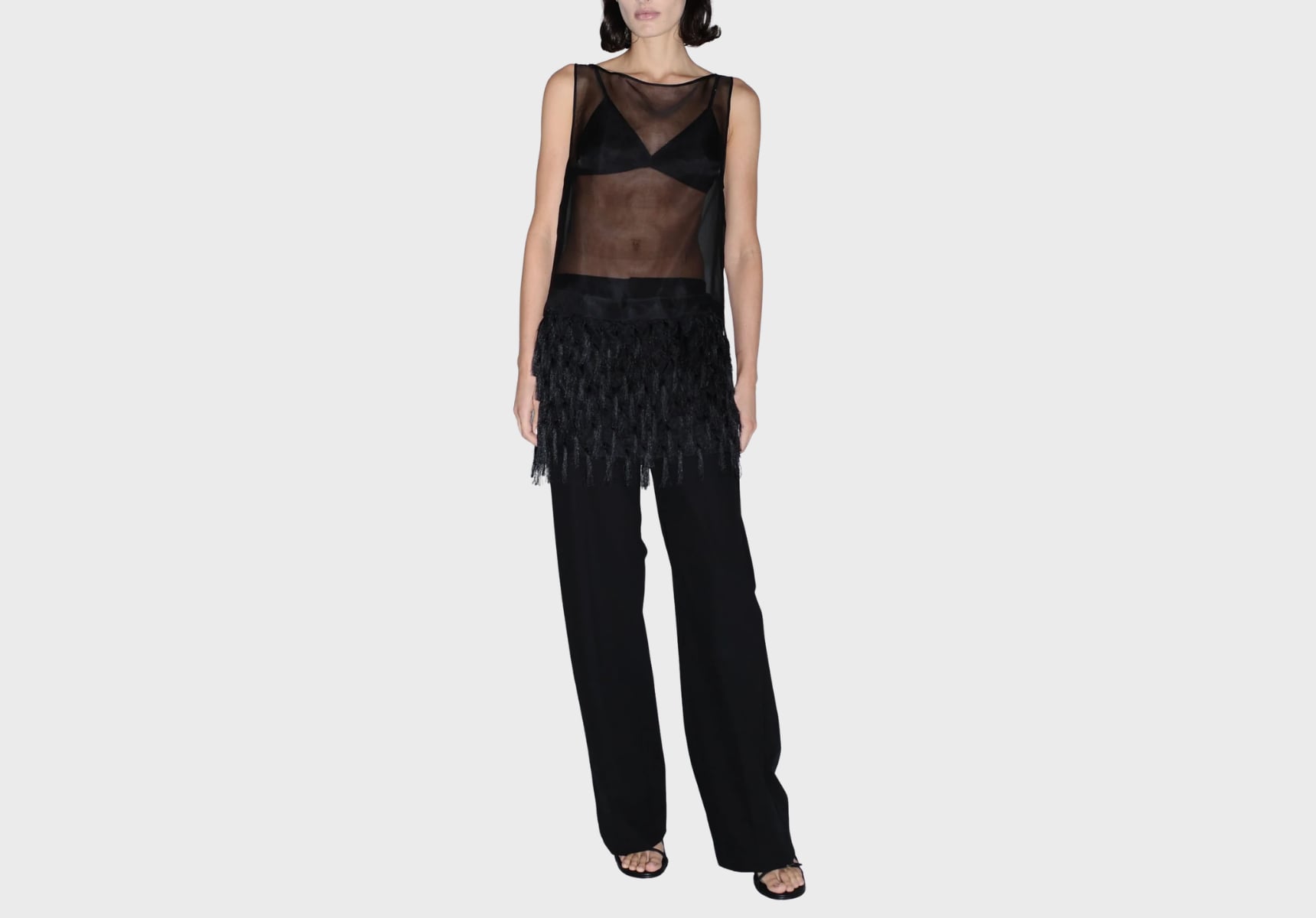 St Agni Tassel shift minidress