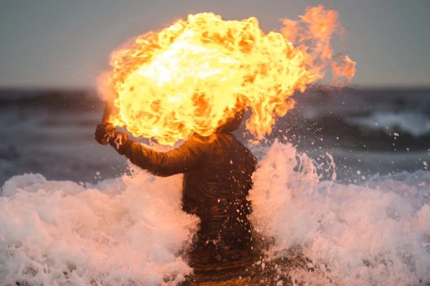 Shaun Gladwell, Test 1: Maximus swept out to sea (Wattamolla), 2013 | Photo: Courtesy of Shaun Gladwell/Palas Sydney