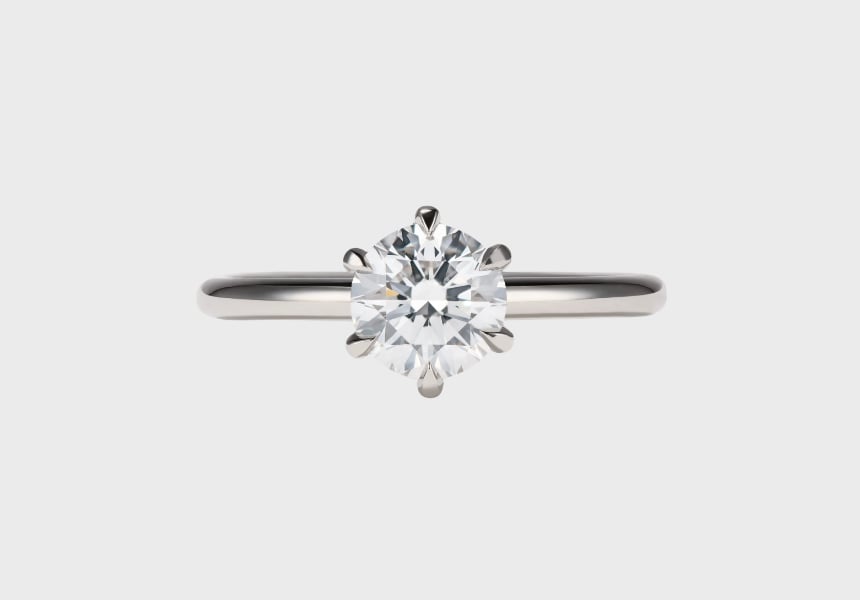 Cushla Whiting Selene Round Diamond Solitaire Engagement ring