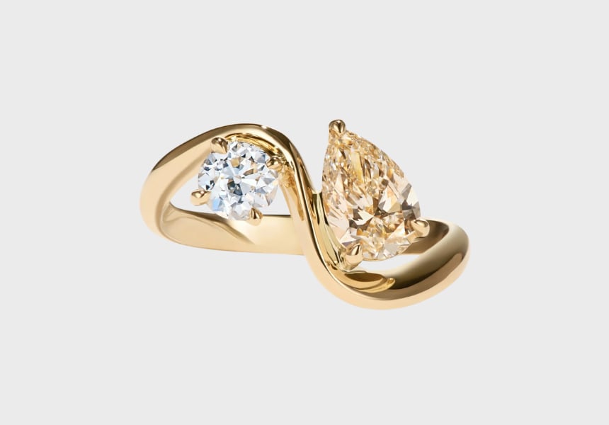 Cushla Whiting Zaha Diamond Toi Et Moi Engagement ring