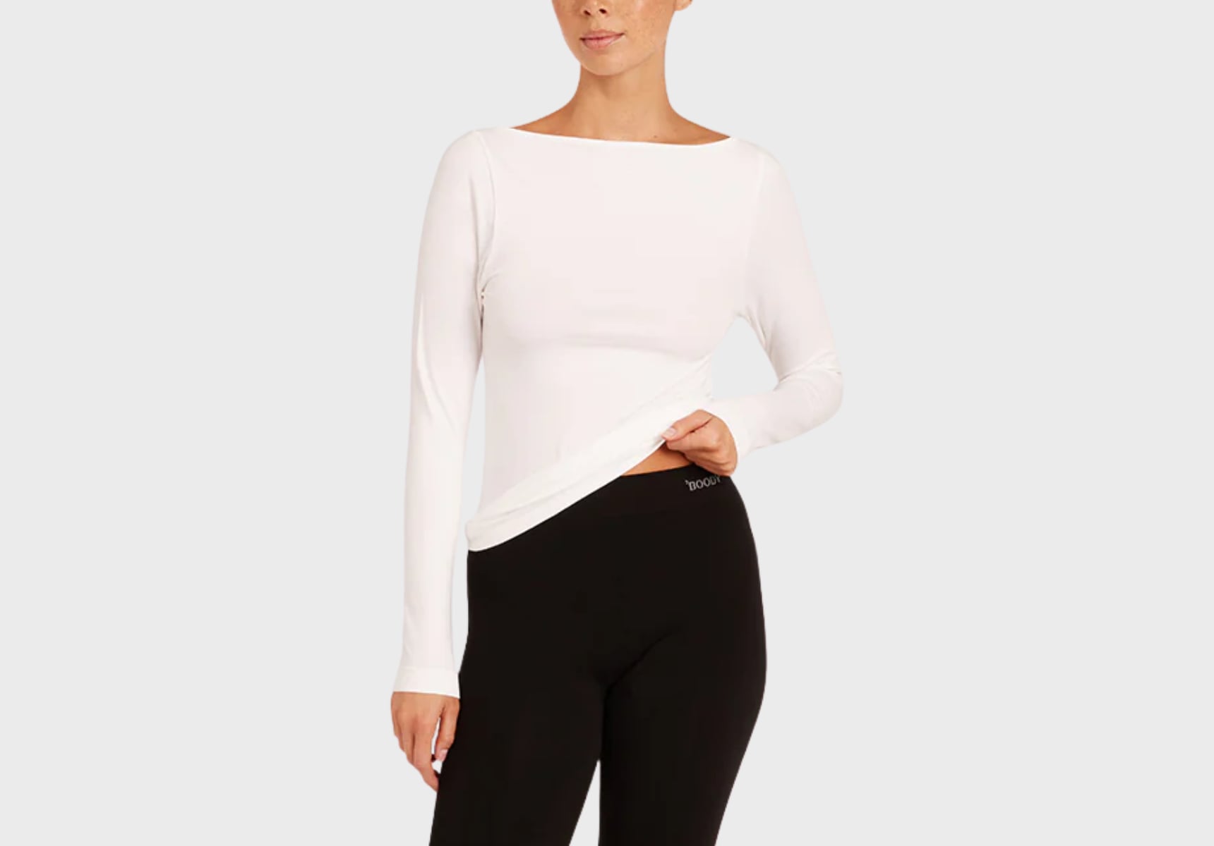 Boody Base Layer Boatneck long-sleeve top