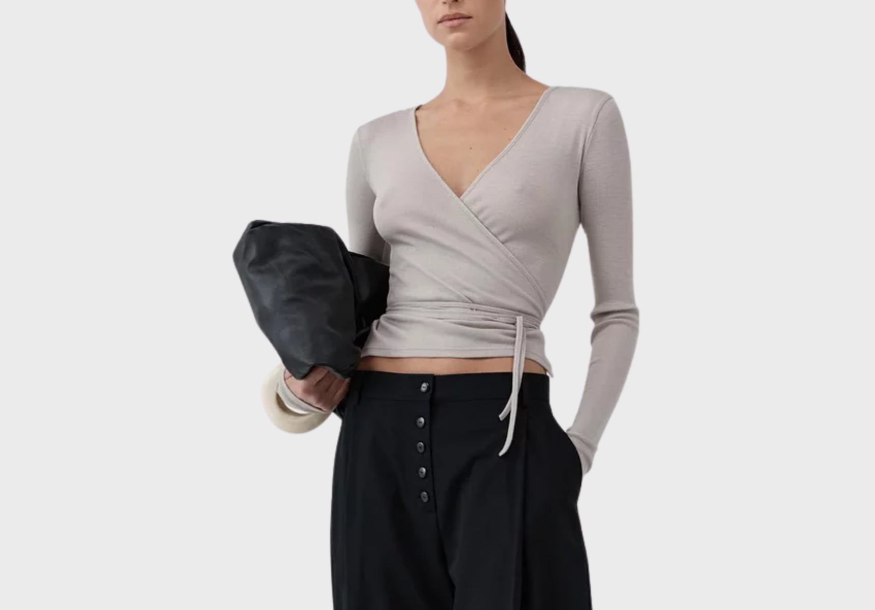 St Agni Baby Wool wrap top