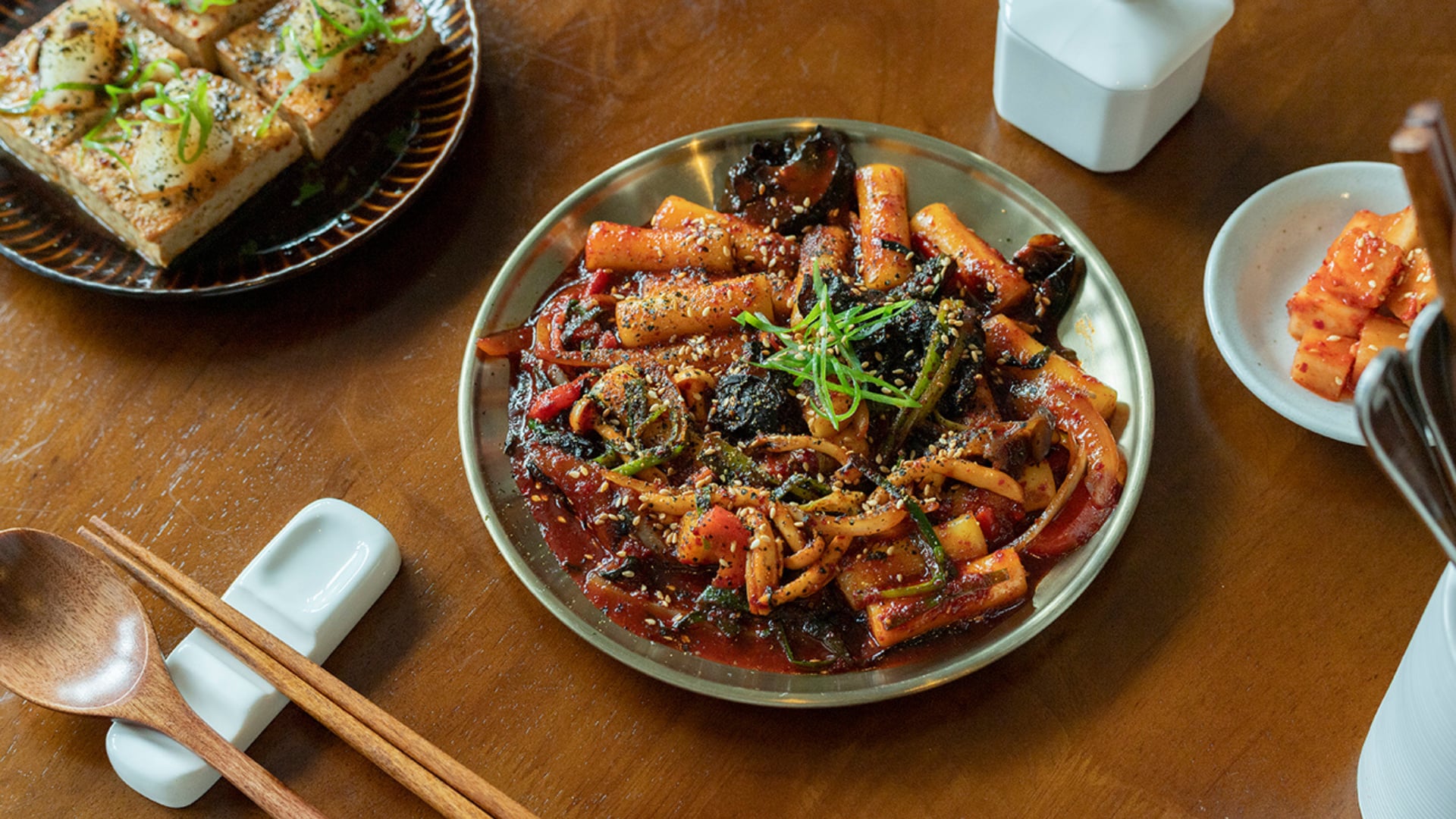 Kimchi tteokbokki from Kim’s Bop. Photo: Yusuke Oba