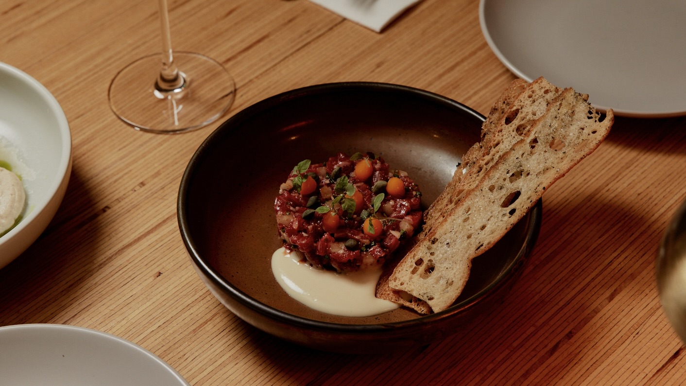 Wagyu tartare from Mudo. Photo: Casey Horsfield