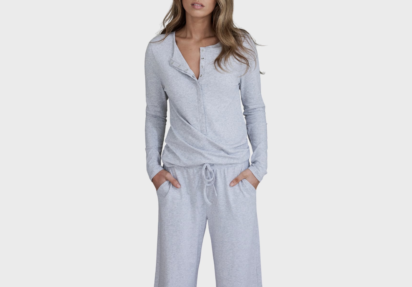 Hybernate Button Down Lounge PJ set