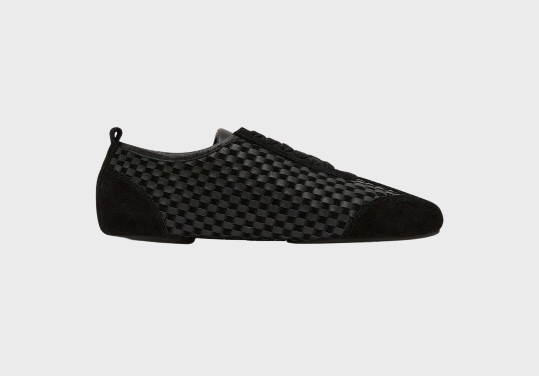 St Agni Lattice Weave ballet sneakers