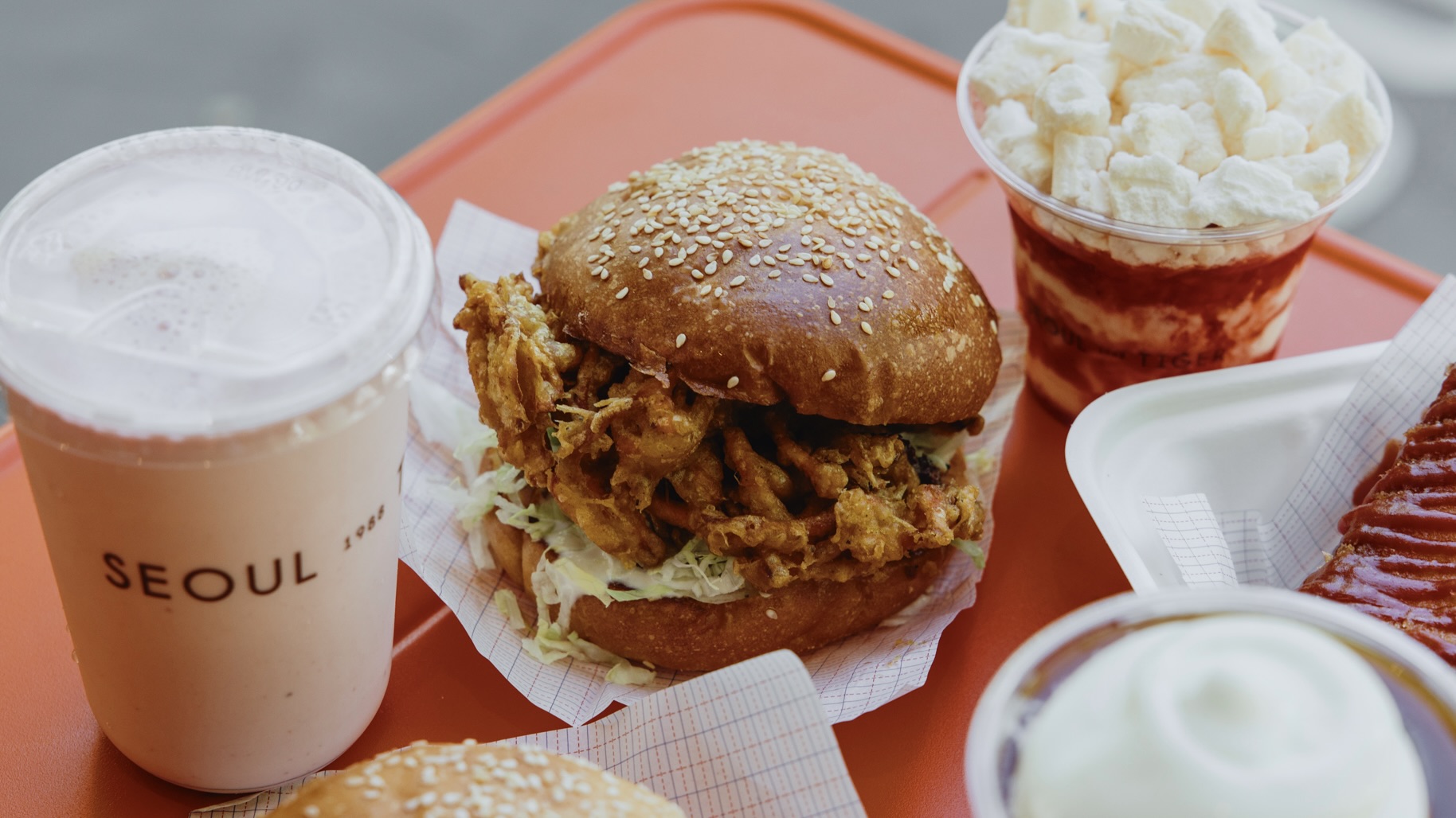 Fried veggie burger from Seoul Tiger 1988. Photo: Kelsey Zafiridis