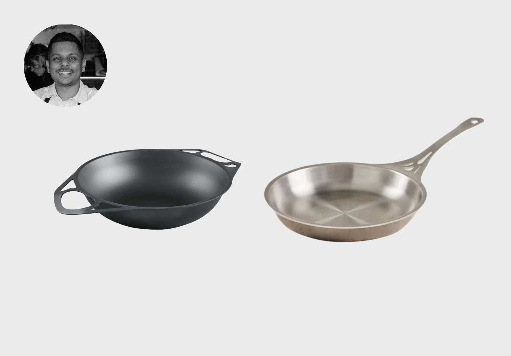 Solidtekniks Noni frypan and Aus-Ion wok