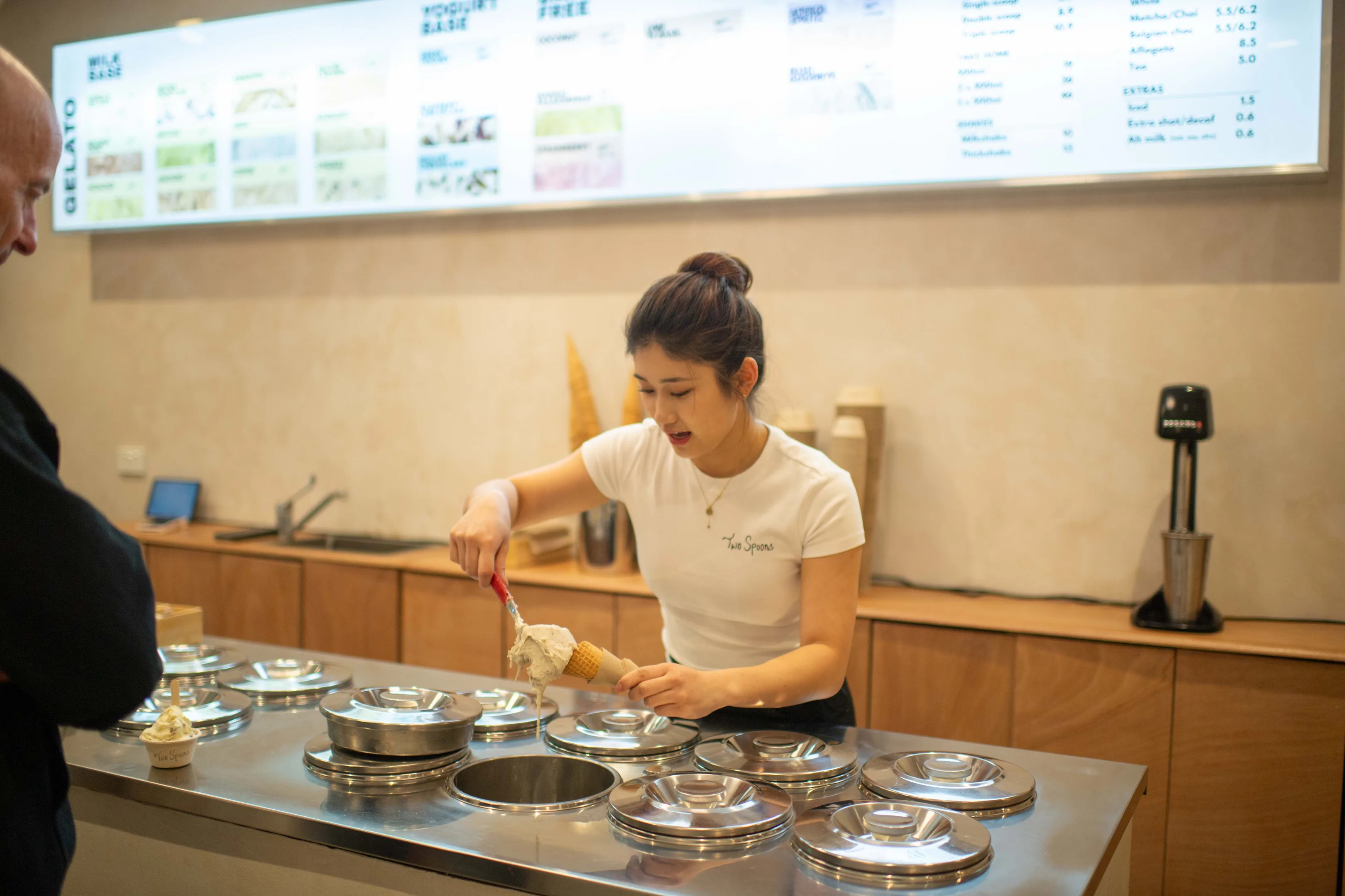 Two Spoons Gelateria Scoops Boozy Aperol Spritz Gelato Beyond Midnight