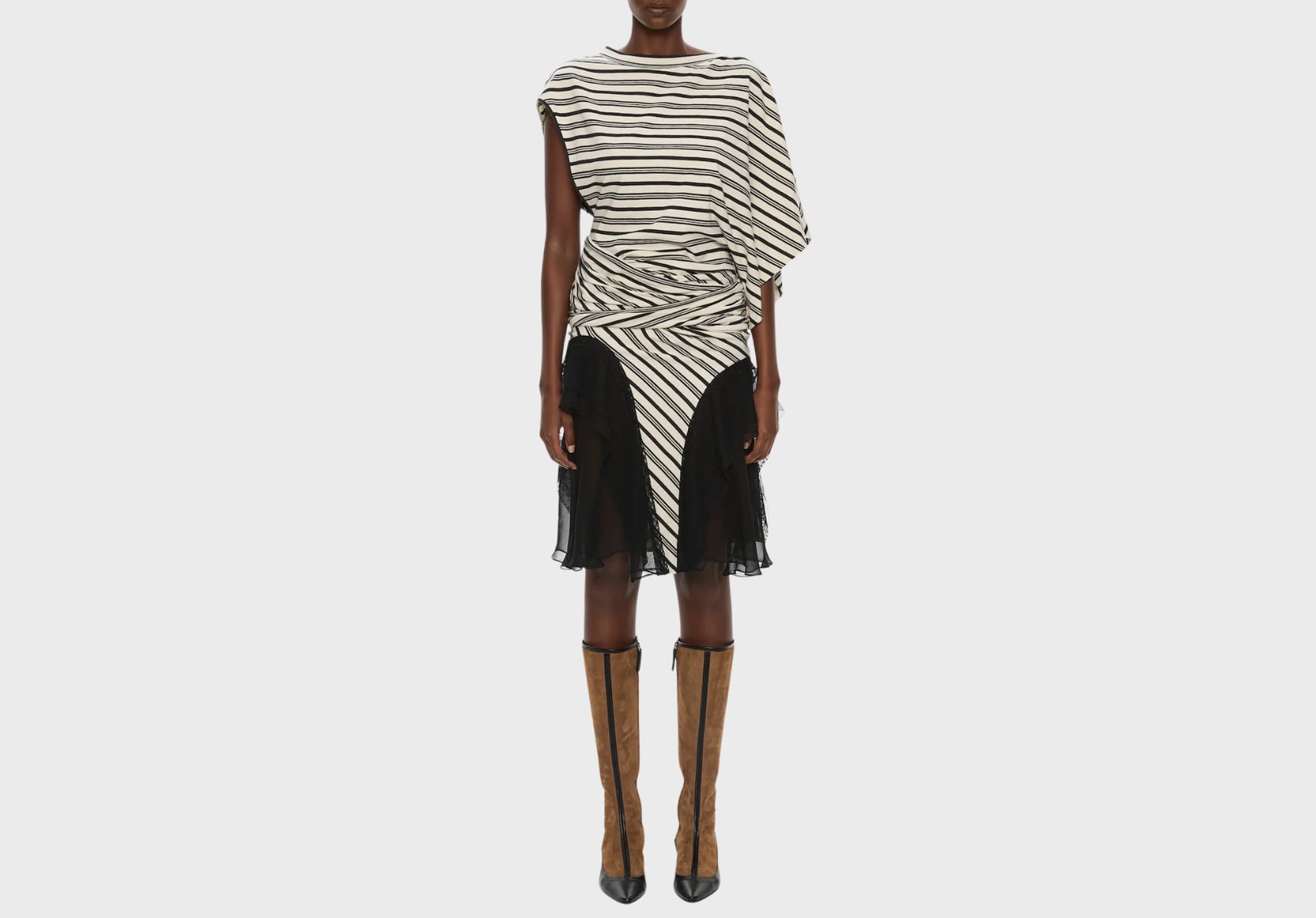 Christopher Esber Striped Jersey dress