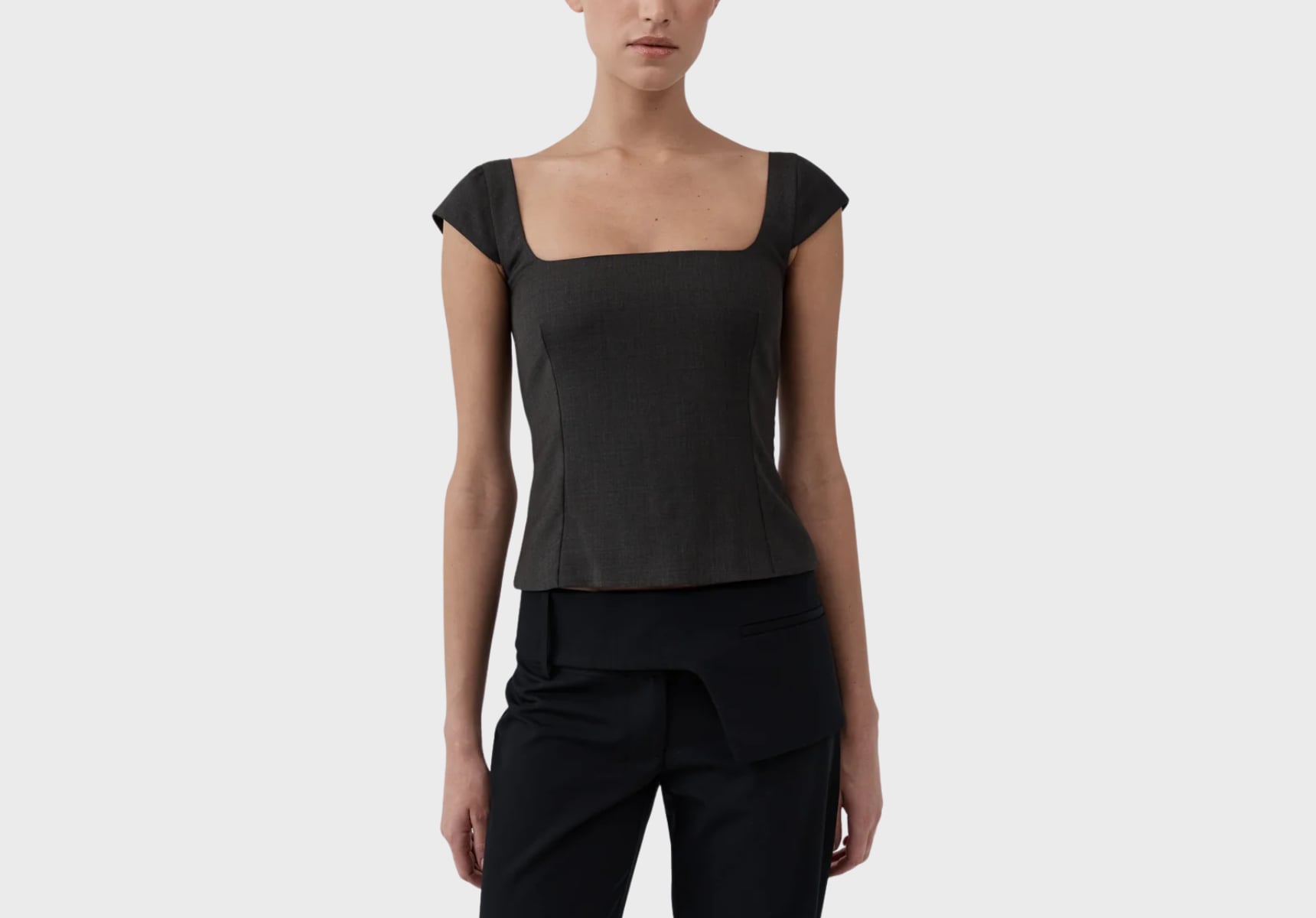 St Agni Wool Cap Sleeve Top