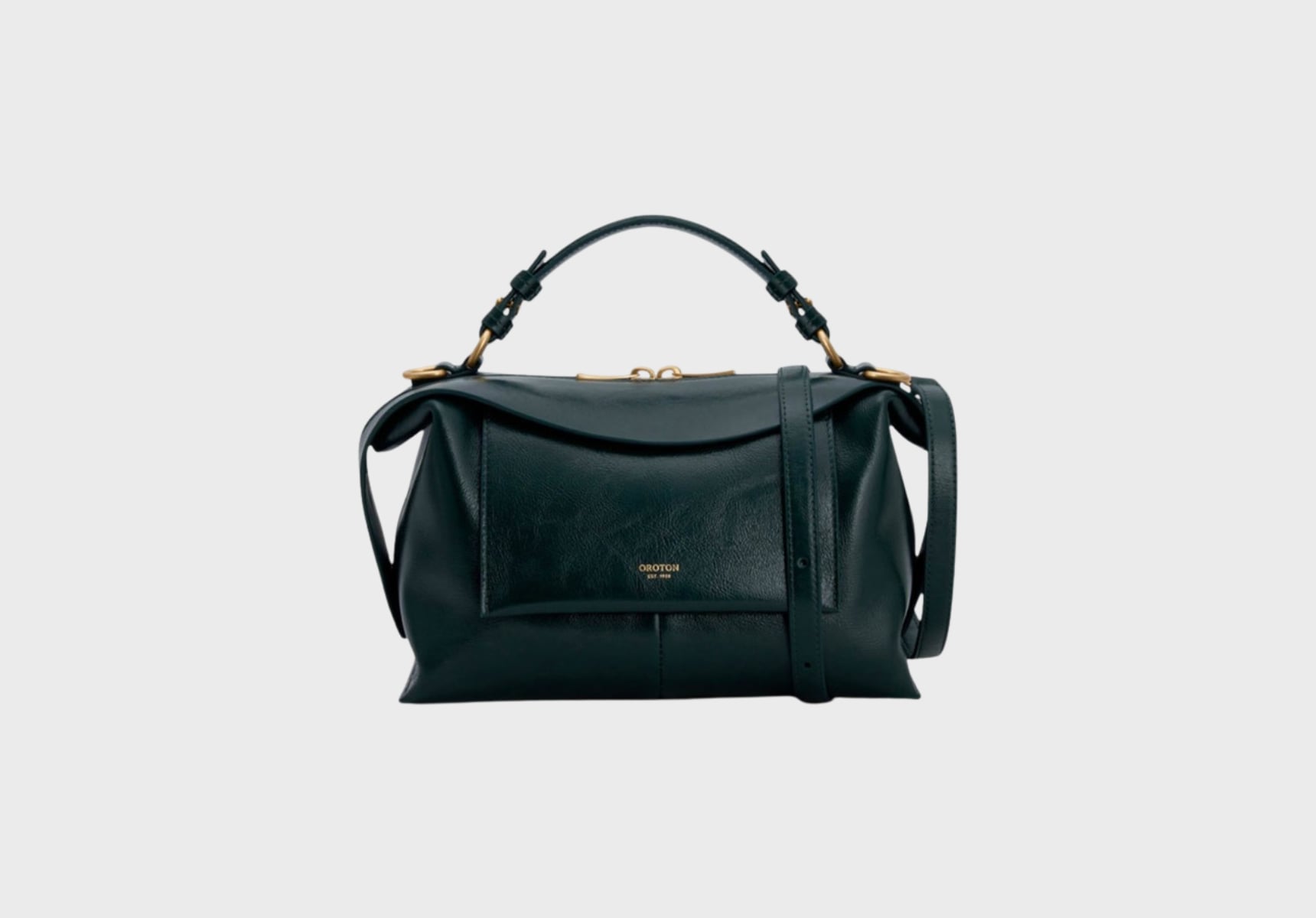 Oroton Mica Crackle bowler bag