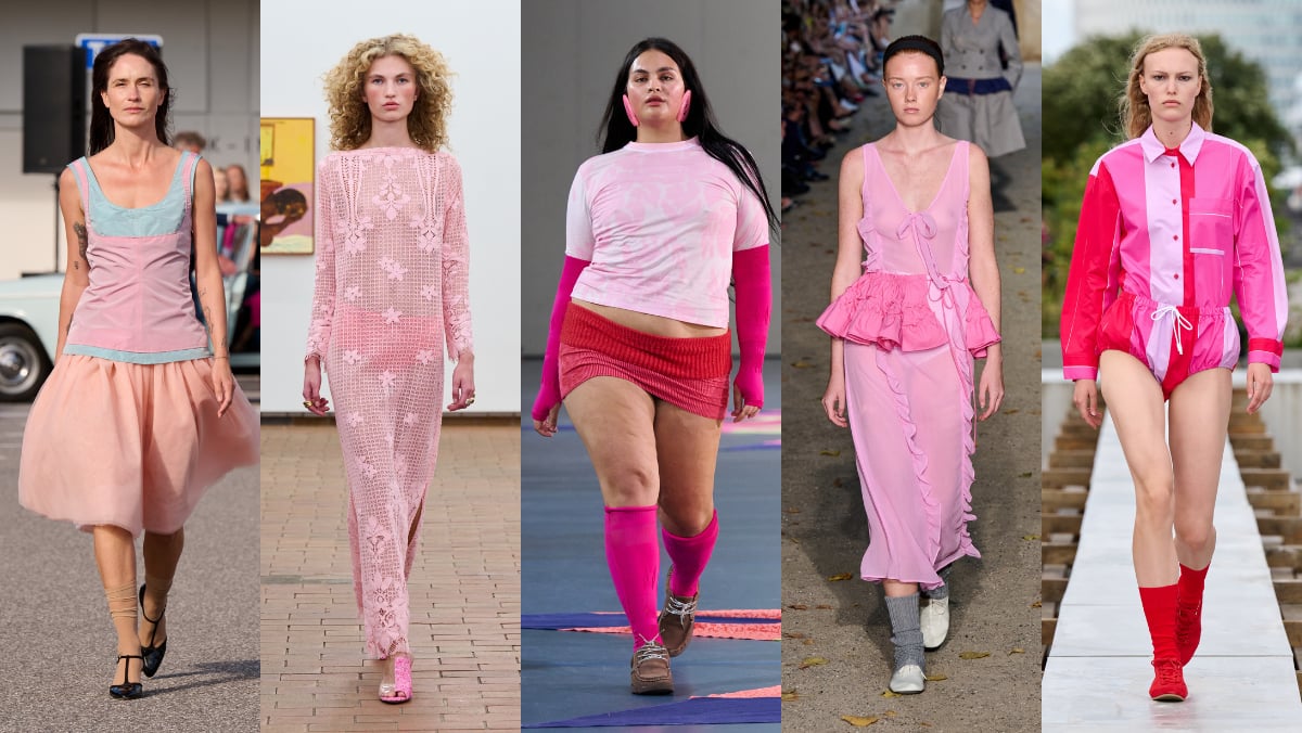 Photo: Courtesy of Copenhagen Fashion Week. From left: Nicklas Skovgaard, Mr Larkin, Paolina Russo, Baum und Pferdgarten, Marimekko.