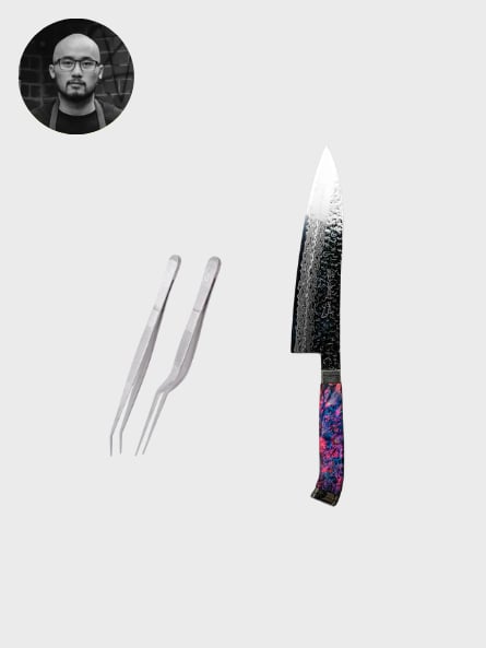 8-Crew Kitchen culinary tweezers