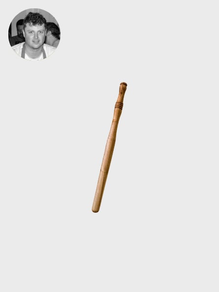 Molly's Grove olive wood Scottish spurtle