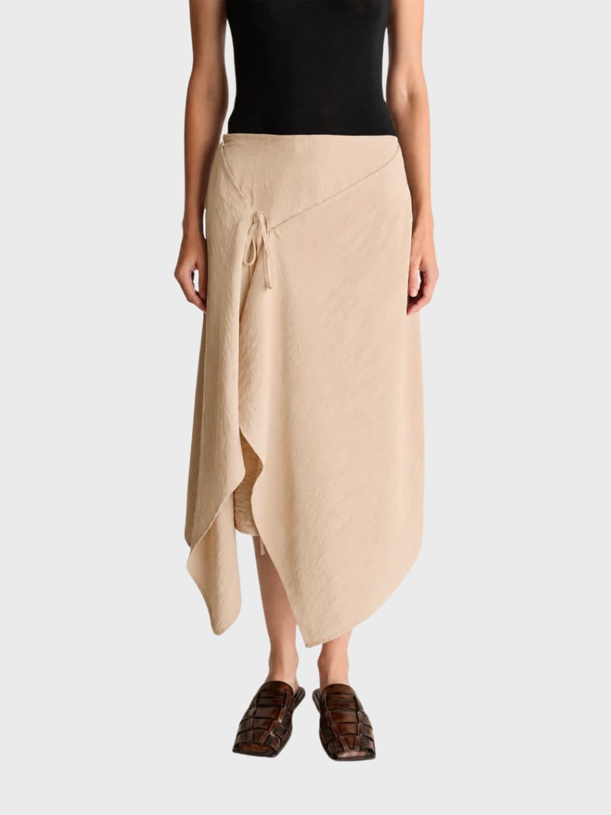 Lee Mathews Unity silk drape skirt